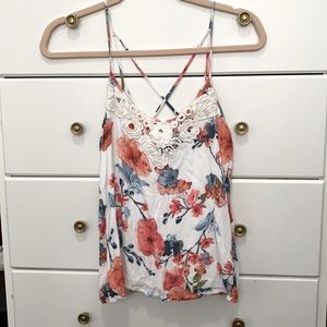 A & F floral cami